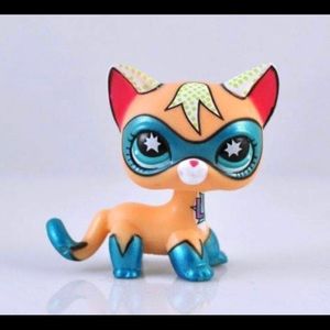 RARE VINTAGE MASKED CAT littlest pet shop